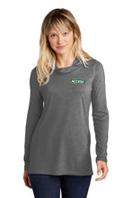 Load image into Gallery viewer, Sport-Tek Ladies PosiCharge  Tri-Blend Wicking Long Sleeve Hoodie