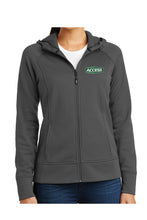 Load image into Gallery viewer, SPORT-TEK® LADIES' RIVAL TECH FLEECE FULL-ZIP HOODED JACKET